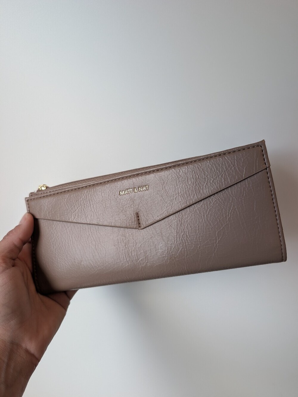Matt & Nat Taupe Vegan Leather Wallet | Minimalist Sustainable Design